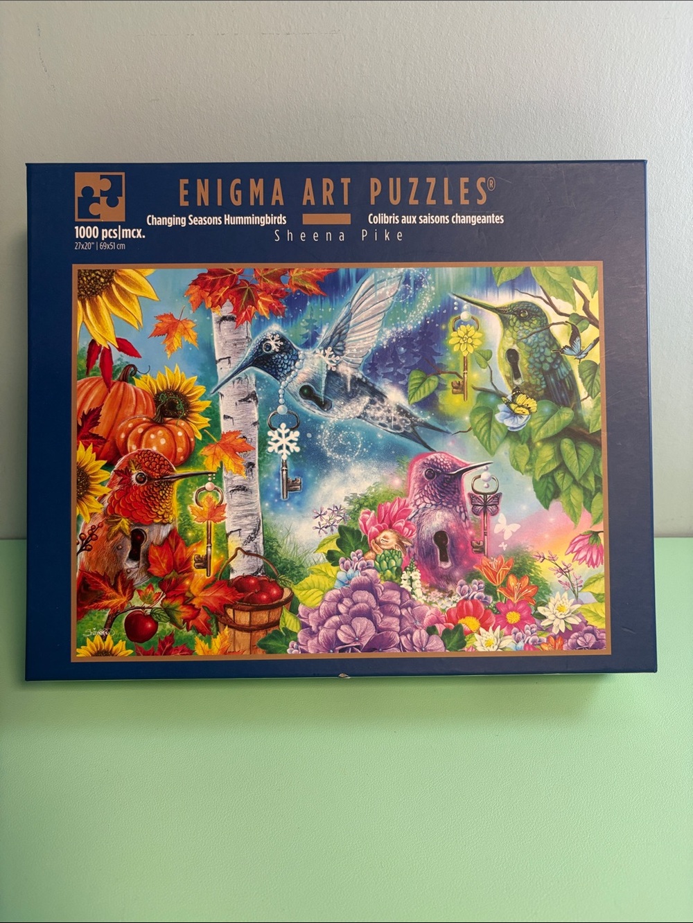 Enigma Art Puzzles Changing Seasons Hummingbirds 1000 Piece Jigsaw Puzzle